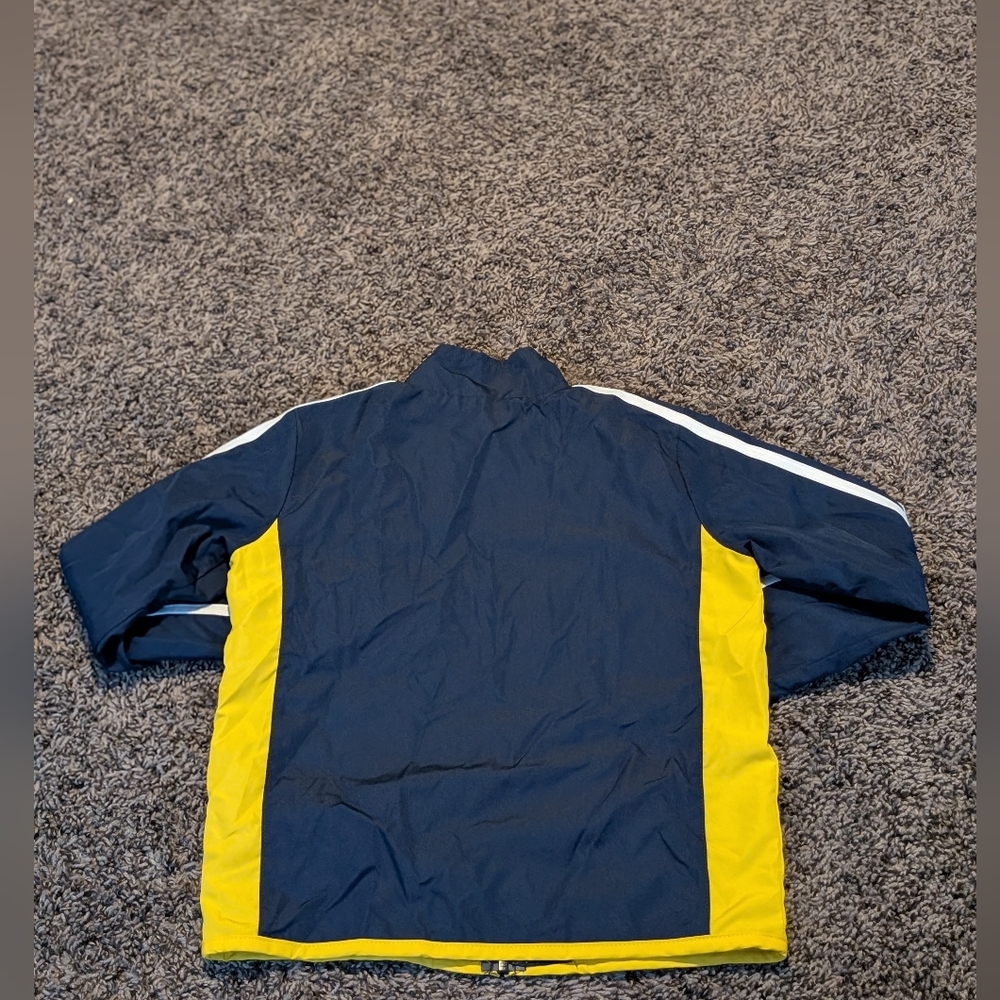 Adidas Navy and Yellow Track Jacket - Picture 3 of 4